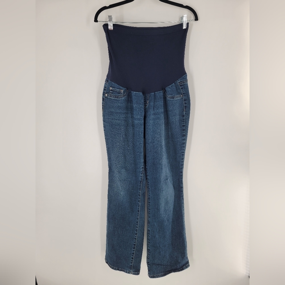 Indigo Blue Full Panel Maternity Jeans Size XL